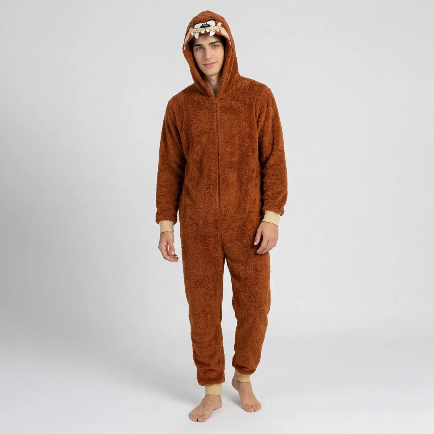 Kayser Pijama Kayser Unisex Juvenil Enterizo Coral Fleece color café | Platanitos