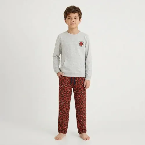 Pijama Kayser Niño Pantalon Algodon color gris | Platanitos