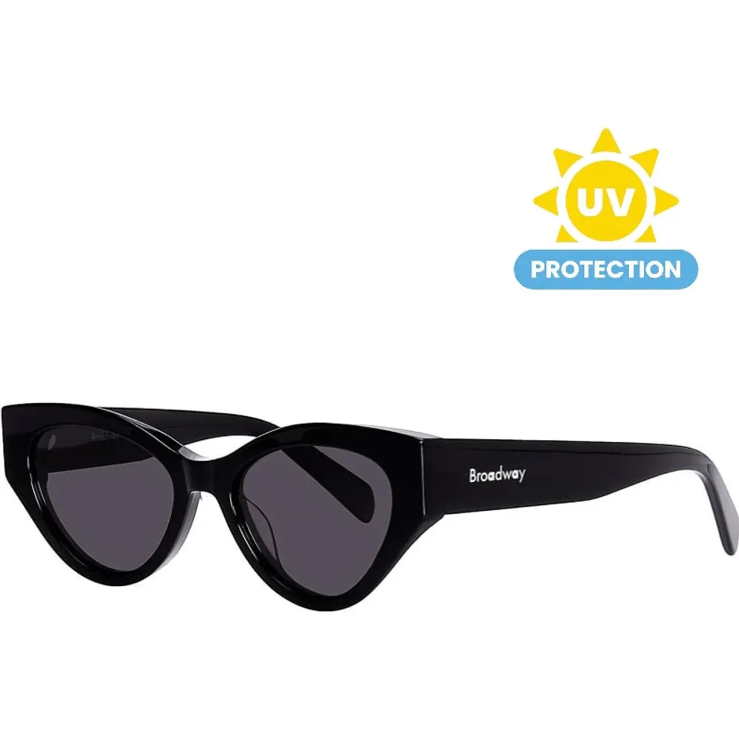 Lentes Broadway Lentes De Sol Mujer Broadway Brwneghum122 color negro | Platanitos