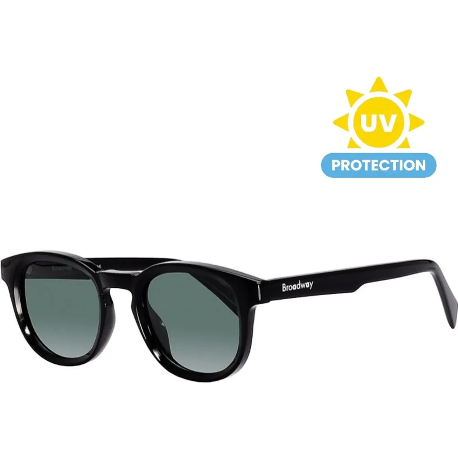 Lentes Broadway Lentes De Sol Unisex Broadway Brwneghum007 color negro | Platanitos