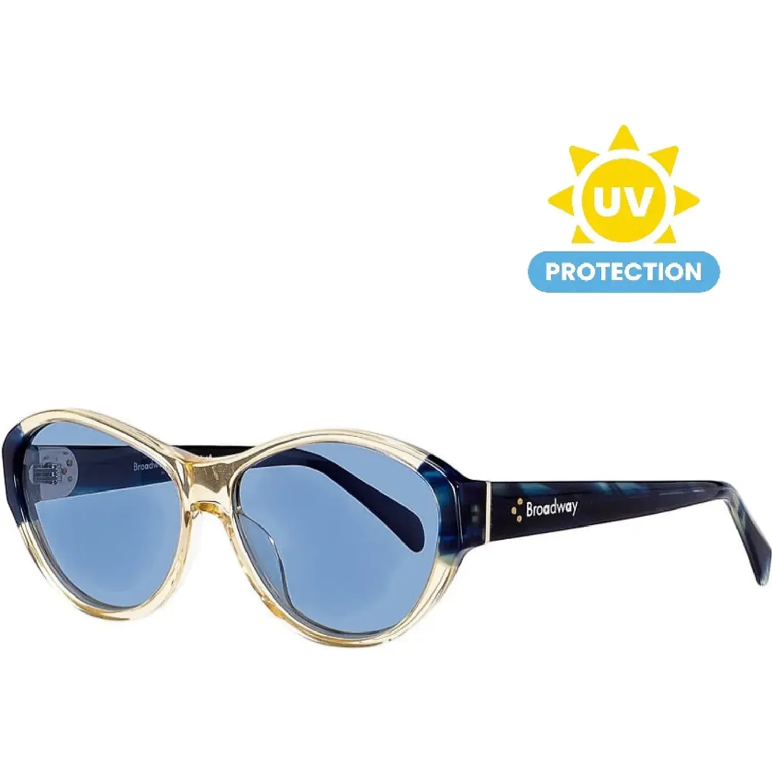 Lentes Broadway Lentes De Sol Mujer Broadway Brwamaazu01s color amarillo | Platanitos