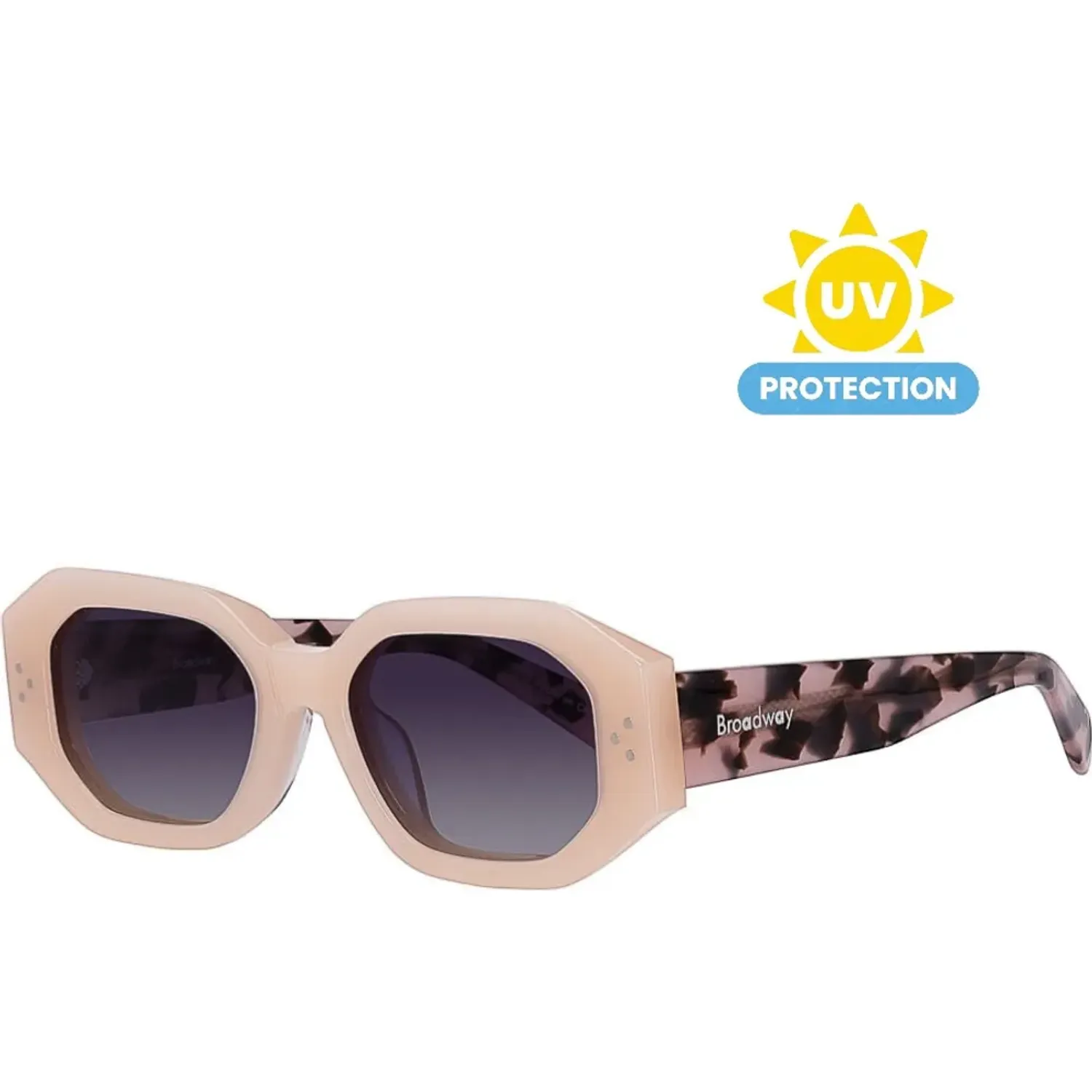 Lentes Broadway Lentes De Sol Mujer Broadway Brwrosazu116 color rosa | Platanitos