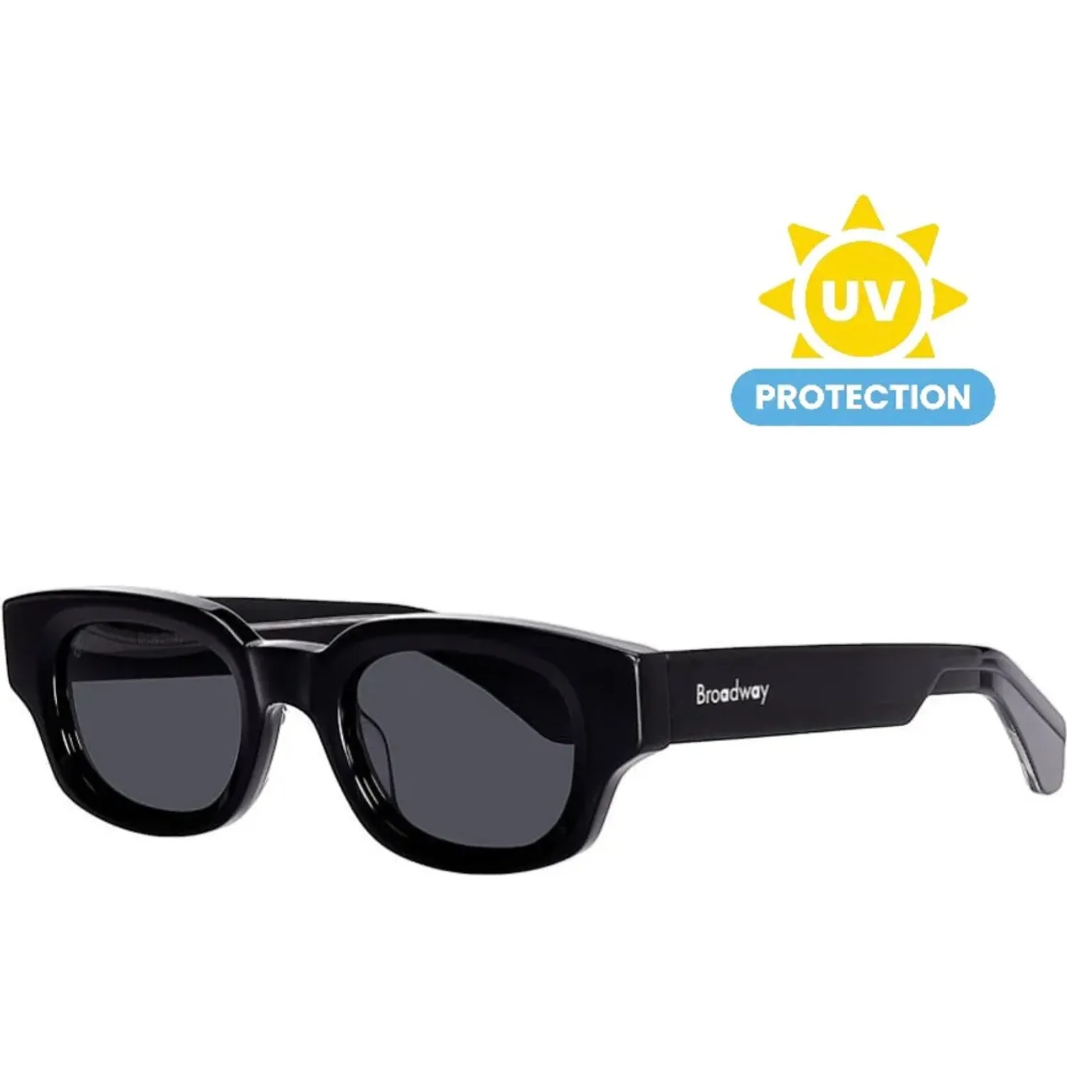 Lentes Broadway Lentes De Sol Unisex Broadway Brwneghum127 color negro | Platanitos