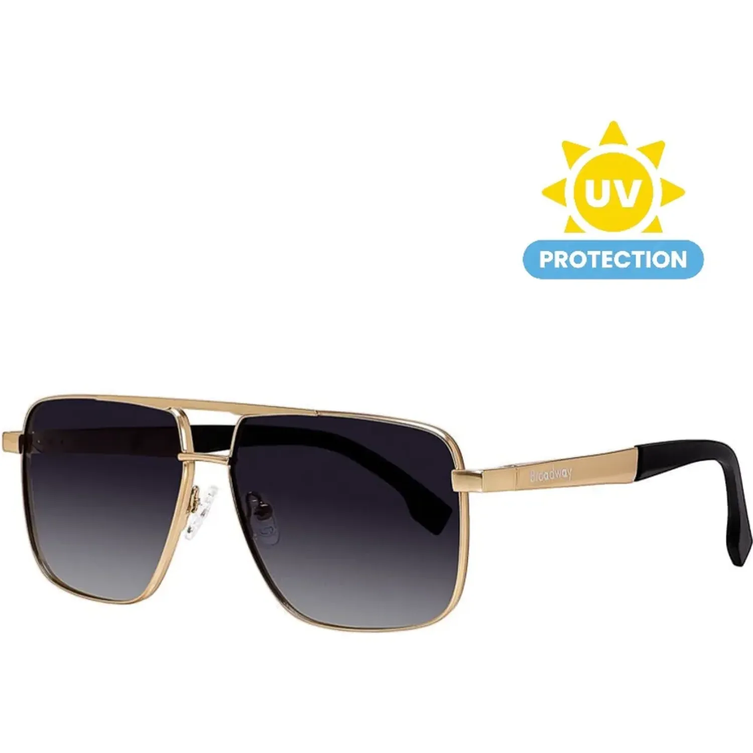 Lentes Broadway Lentes De Sol Hombre Broadway Brwdorgri109 color dorado | Platanitos