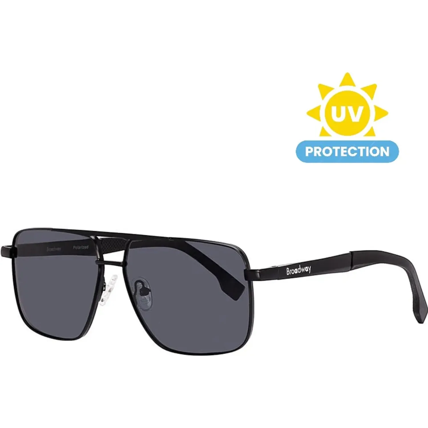 Lentes Broadway Lentes De Sol Hombre Broadway Brwneghum109 color negro | Platanitos