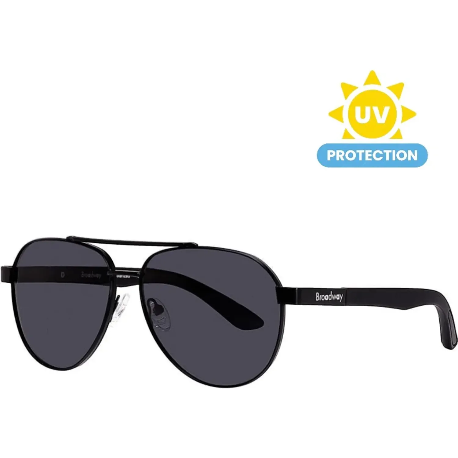 Lentes Broadway Lentes De Sol Hombre Broadway Brwneghum103 color negro | Platanitos