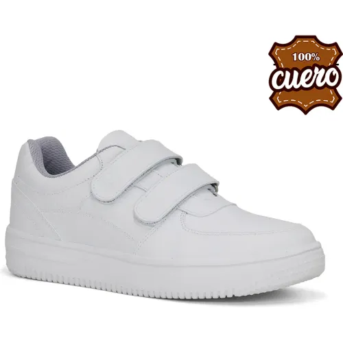PAR&SS Zapatillas Escolares De Cuero Juvenil Ja26q1-Cg921