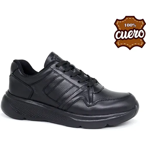 PAR&SS Negro de Niña / Niño modelo Zapatillas Escolares De Cuero Juvenil Ja26q1-Cg909 negros niña 2026020521503891647 Memory Foam Eva