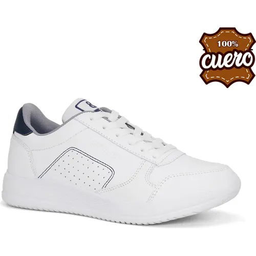 PAR&SS Blanco de Niña / Niño modelo Zapatillas Escolares De Cuero Juvenil Ce26q1-2508 blancos azules niña 2026020521503891773 Memory Foam Eva