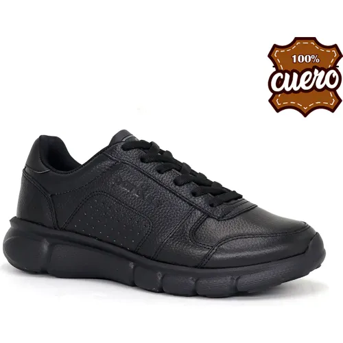 PAR&SS Negro de Niña / Niño modelo Zapatillas Escolares De Cuero Juvenil Ce26q1-2510 negros niña 2026020521503891854 Memory Foam Eva
