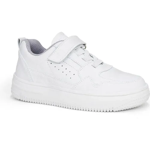 PAR&SS KIDS Zapatilla Escolar De Cuero Unisex Niños Ja26-Cg916n