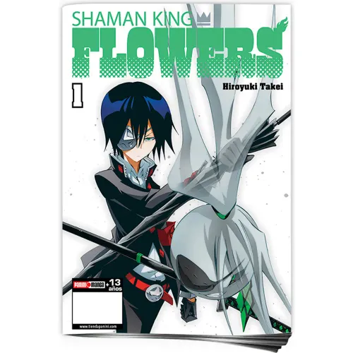 PANINI Blanco modelo Shaman King Flowers N.1 (2 En 1) blancos negros 2026020622184466824  