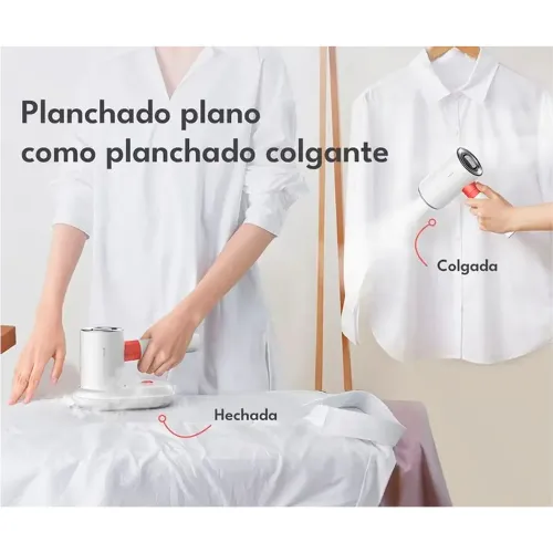 DEERMA Plancha Y Vaporizador Dem-Hs200 Portatil Base De Aluminio