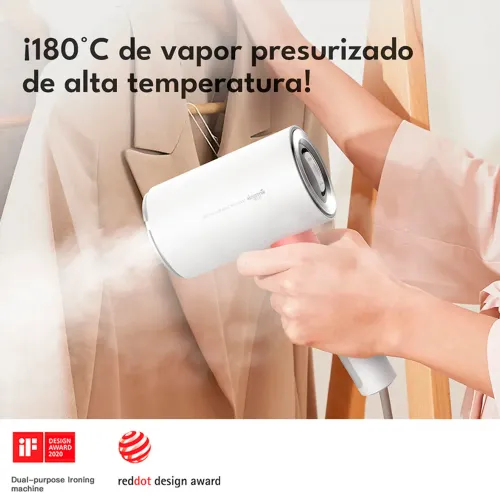 DEERMA Plancha Y Vaporizador Dem-Hs200 Portatil Base De Aluminio