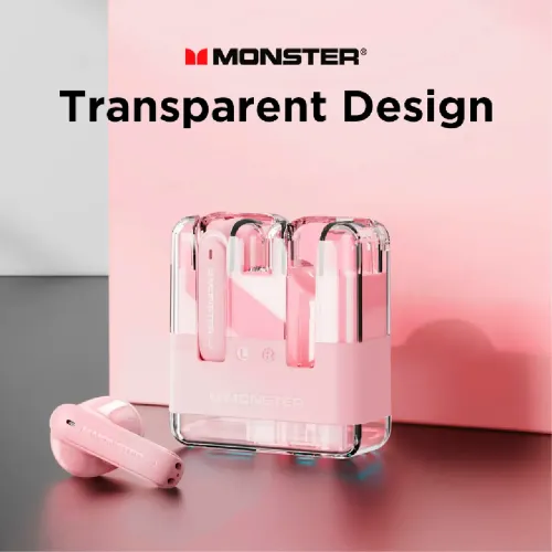 MONSTER Audífonos Inalámbricos Monster Airmars Xkt12 Rosa Bt 5.3