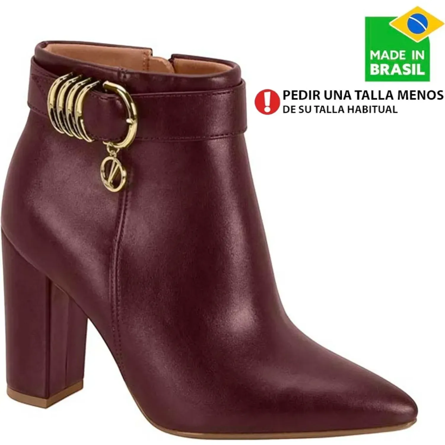 Botin Vizzano Vestir Mujer 3105.105 color borgoña | Platanitos