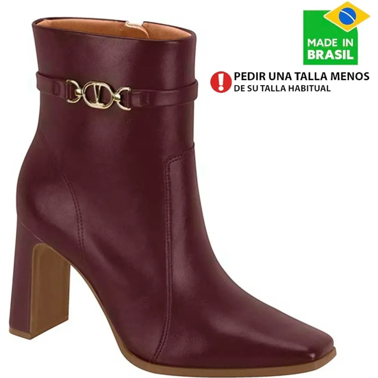 Botin Vizzano Vestir Mujer 3111.101 color borgoña | Platanitos