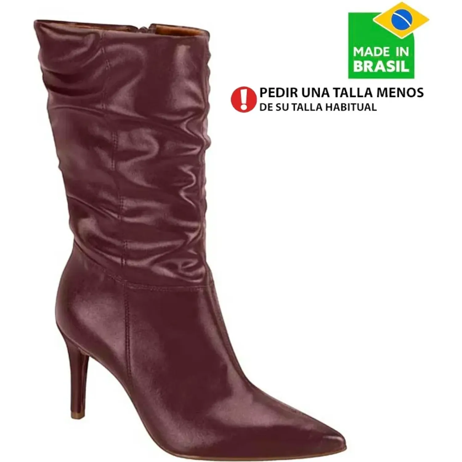Bota Vizzano Vestir A La Rodilla Mujer 3112.101 color borgoña | Platanitos
