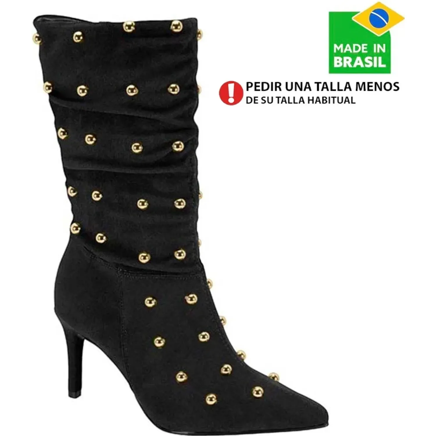 Bota Vizzano Vestir A La Rodilla Mujer 3112.102 color negro | Platanitos