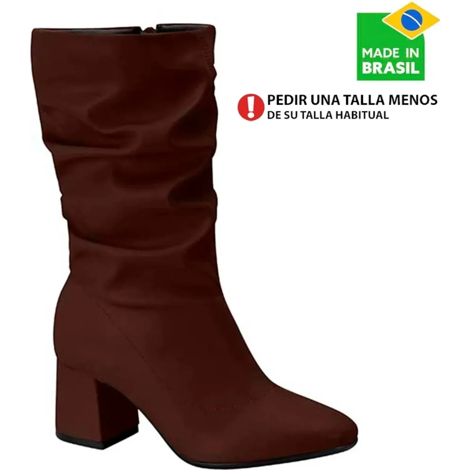 Botin Beira Rio Vestir Mujer 9076.112. color chocolate | Platanitos