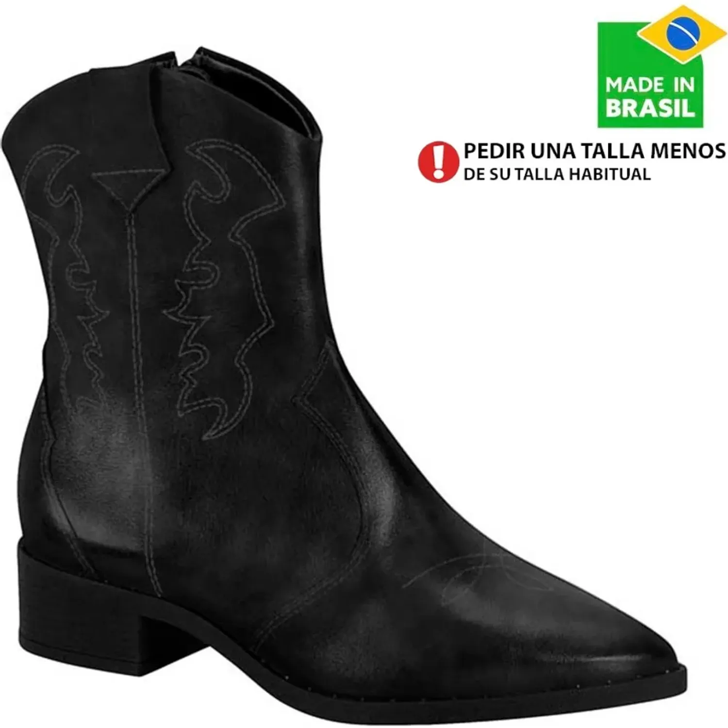 Botin Beira Rio Vestir Mujer 9091.201. color negro | Platanitos