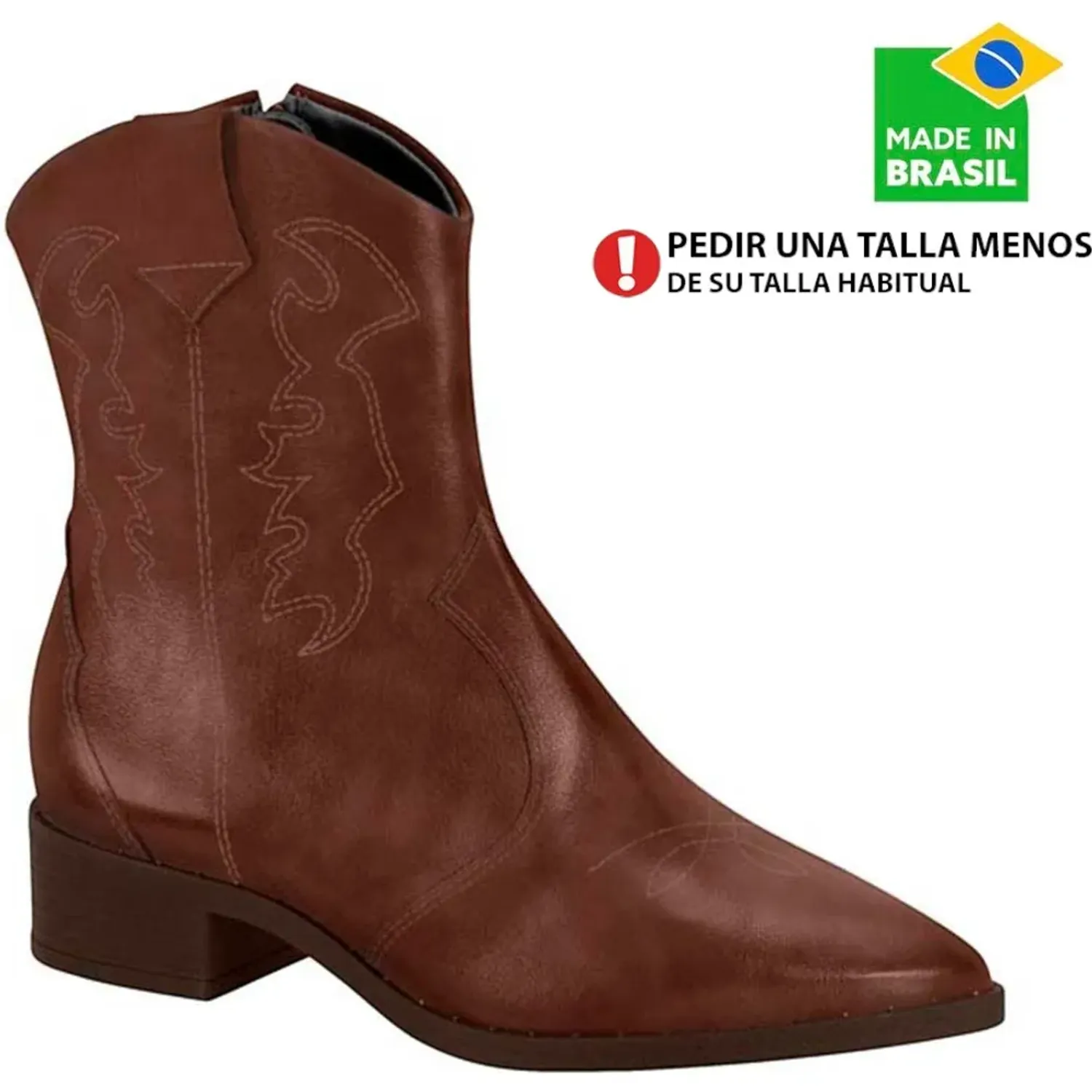 Botin Beira Rio Vestir Mujer 9091.201. color café | Platanitos