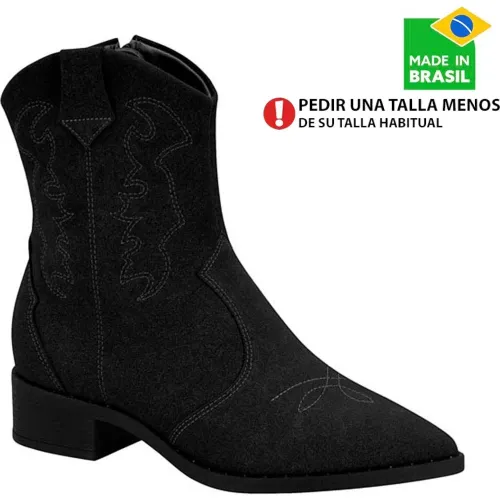 Botin Beira Rio Vestir Mujer 9091.201. color negro | Platanitos