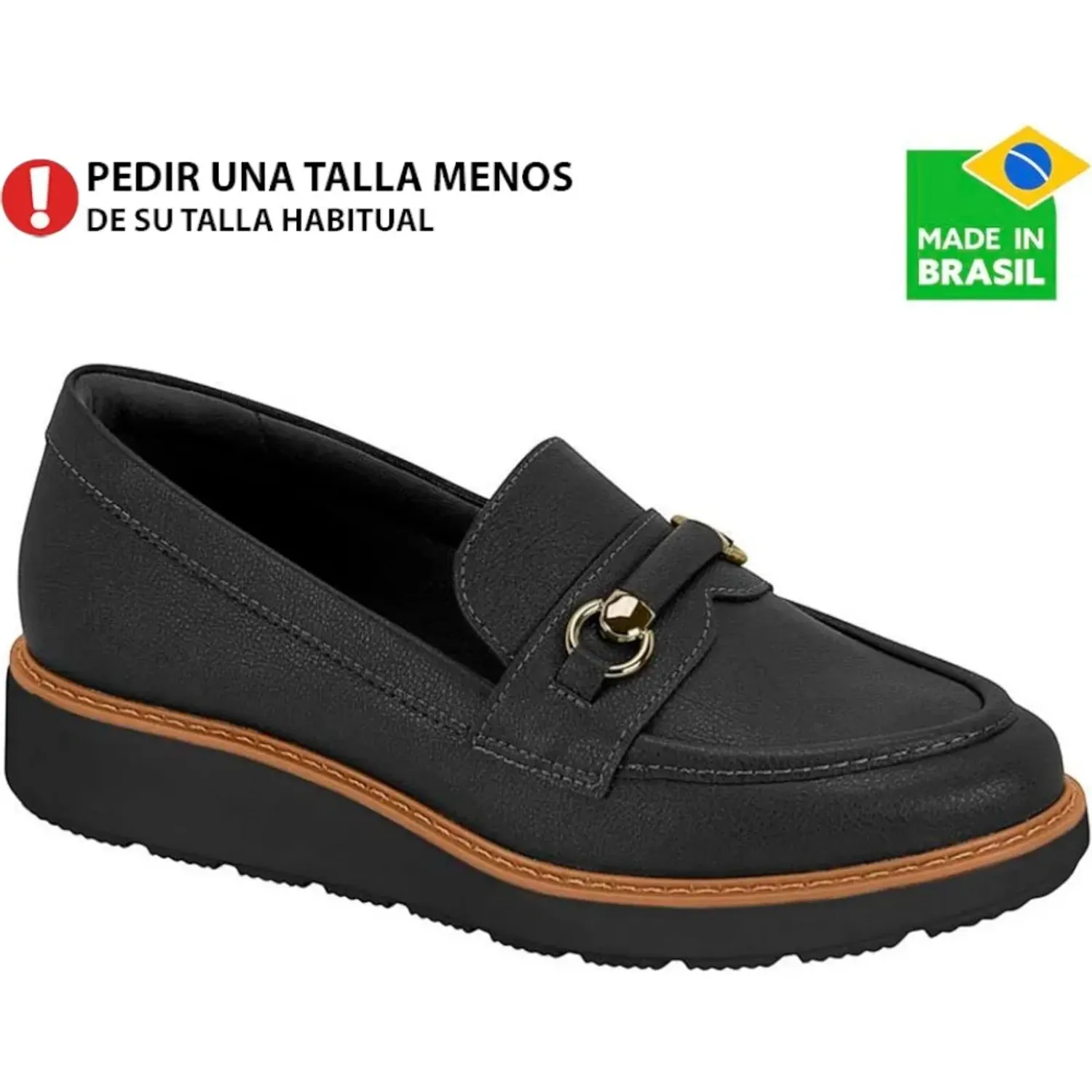 Mocasin Modare Mujer 7400.103. color negro | Platanitos
