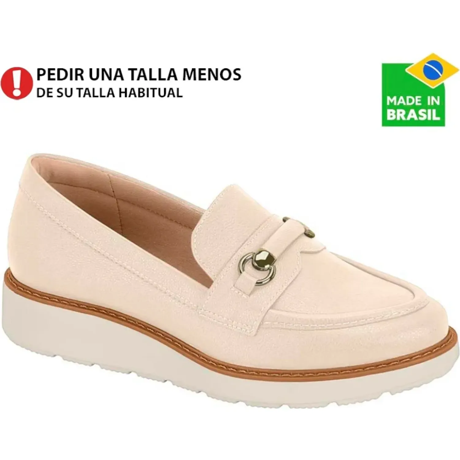 MODARE Mocasin Modare Mujer 7400.103. color crema | Platanitos