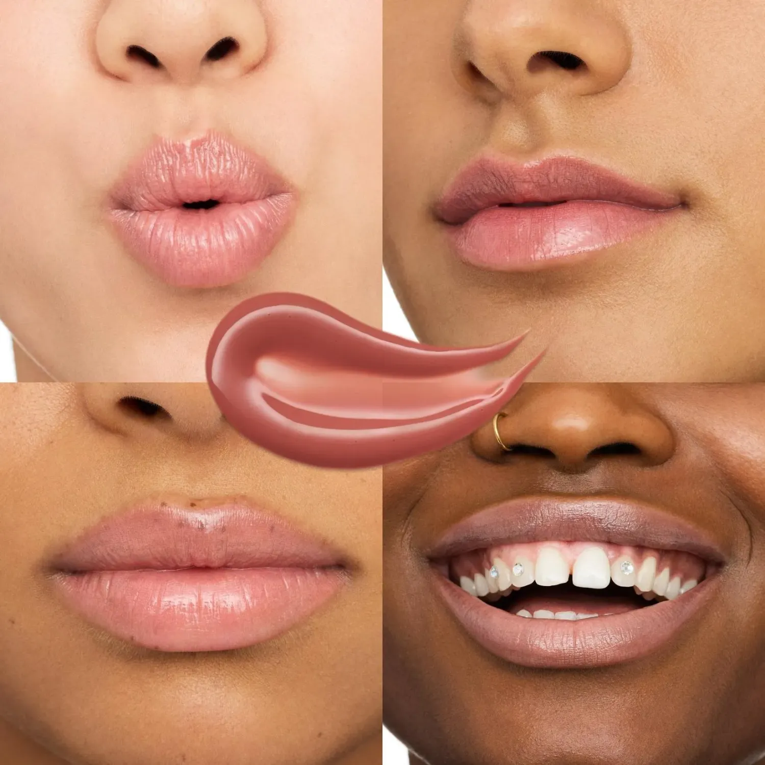 Labial Essence Brillante Glossy Glaze color on cloud nude | Platanitos