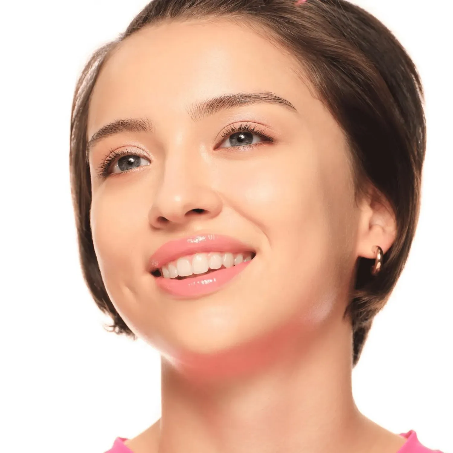 Labial Essence Brillante Glossy Glaze color on cloud nude | Platanitos