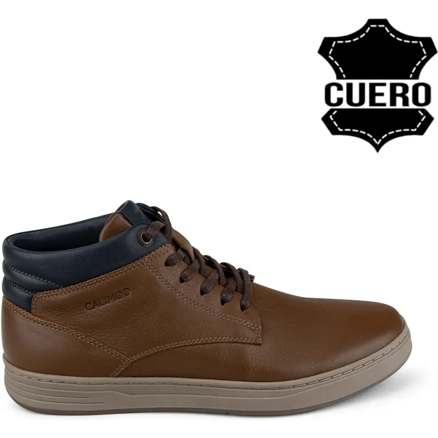 Calimod Zapato Calimod Botin Casual Hombre 1uee00 color tan | Platanitos