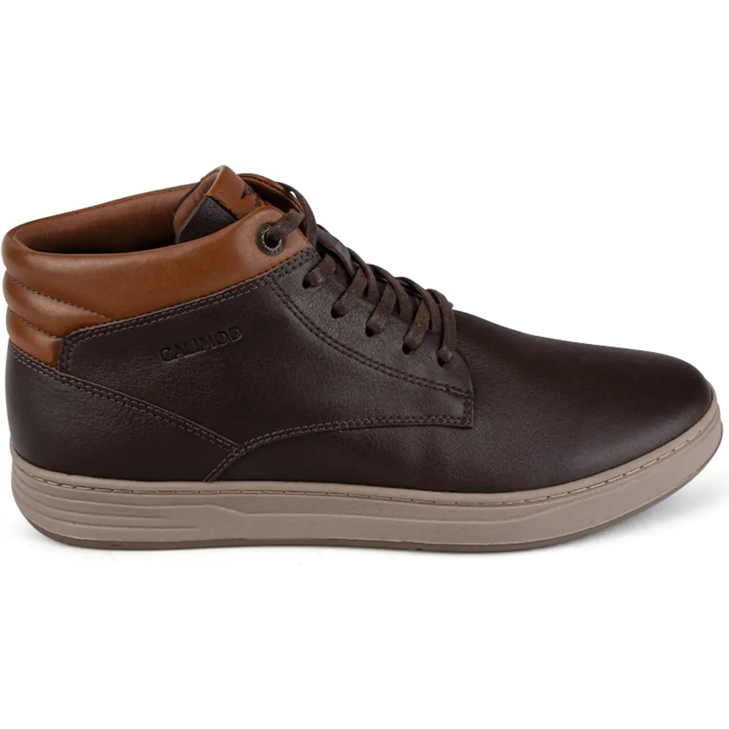 Zapato Calimod Botin Casual Hombre 1uee00 color canela | Platanitos
