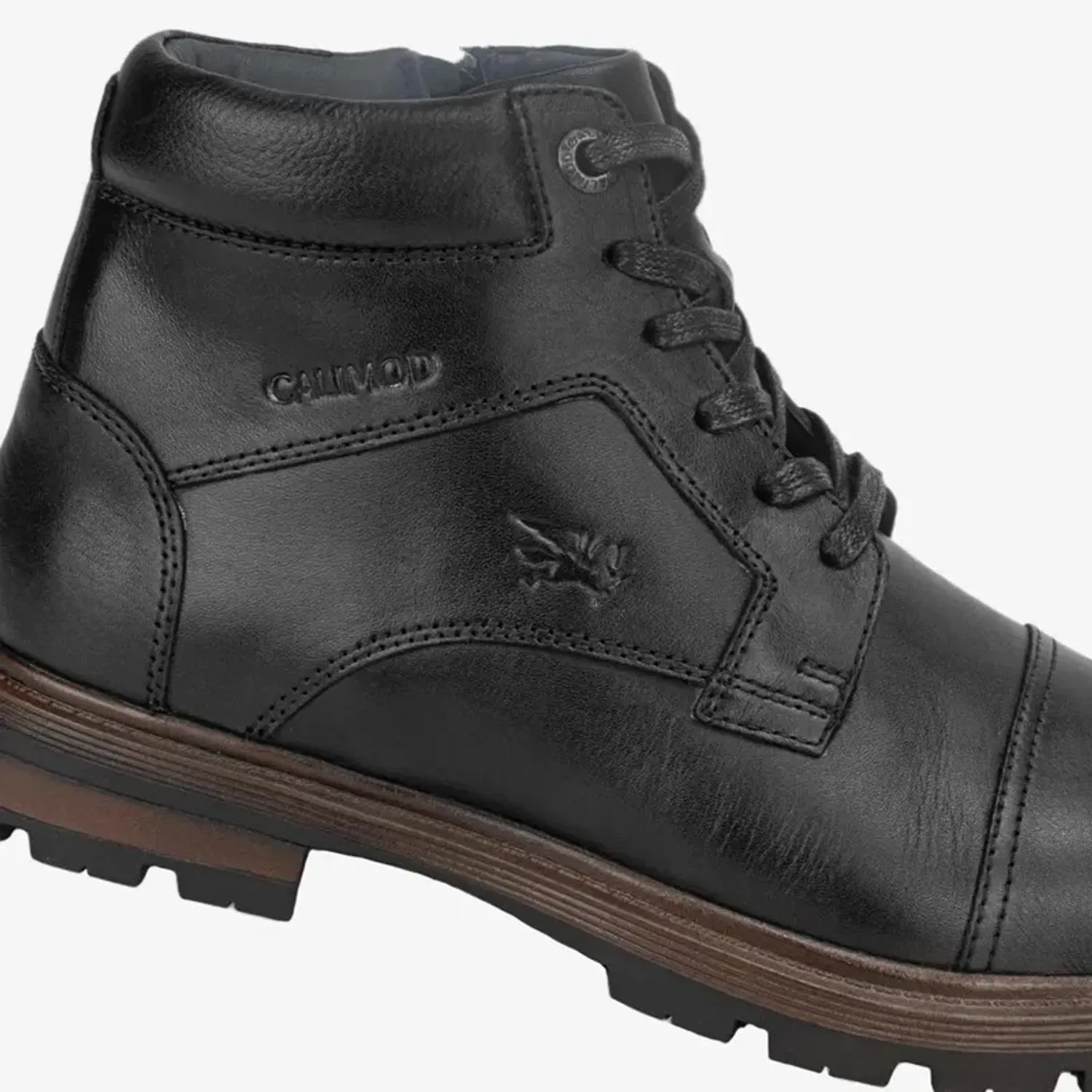Zapato Calimod Botin Casual Hombre 1cn800 color negro | Platanitos