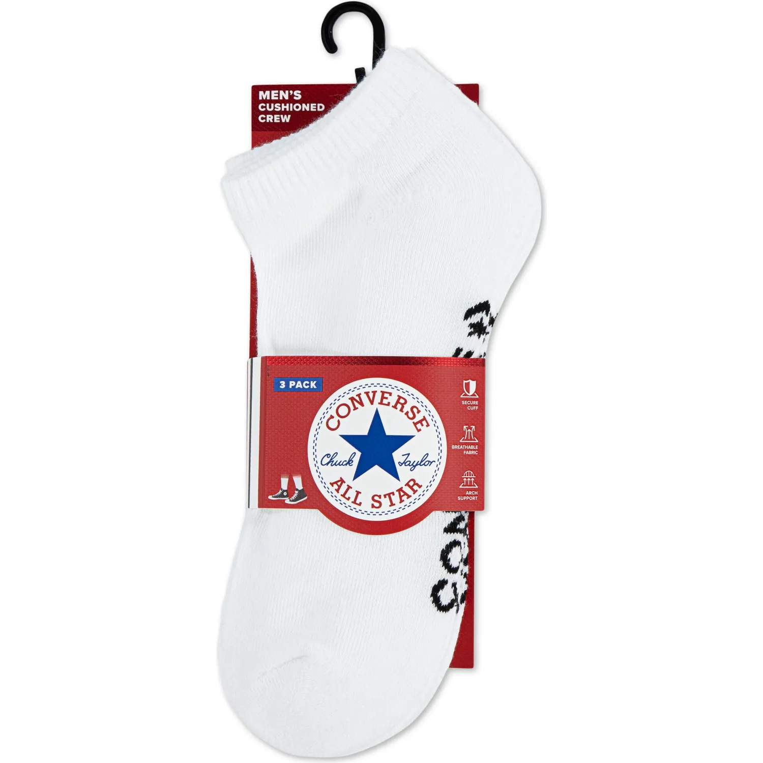 Pack Converse De Medias Deportivas Unisex X3 Medias Taloneras color blanco | Platanitos