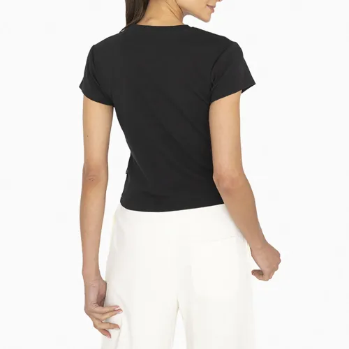 Converse Polo Manga Corta Deportivo Mujer Crop Valentine Heart