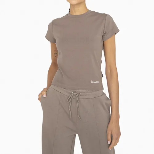 Converse  de Mujer modelo Polo Manga Corta Deportivo Mujer Crop Valentine Heart taupes mujer 2026021221131642610  