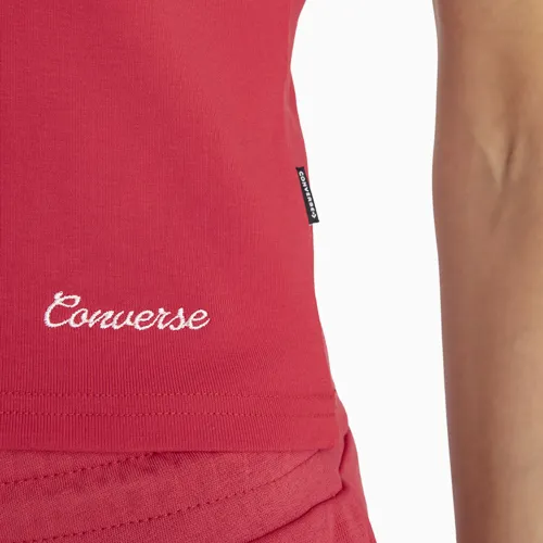 Converse Polo Manga Corta Deportivo Mujer Basic Slim Fit