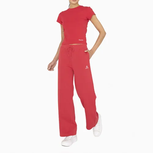 Converse Pantalon Buzo Deportivo Mujer Star Chevron Flare