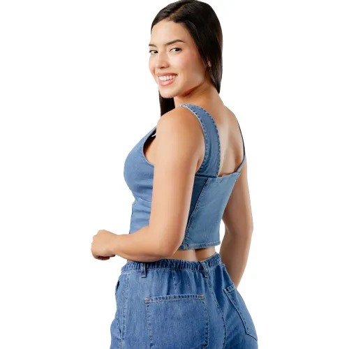 JAROLA Top Denim Stretch Martina