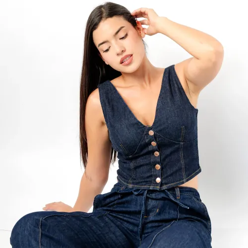 JAROLA Top Denim Stretch Martina