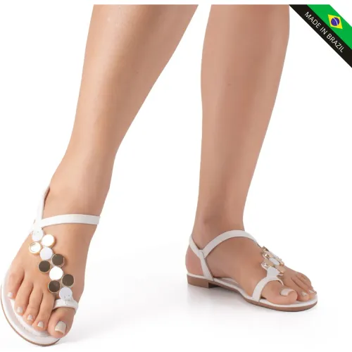  Sandalia Flat Mujer J0420-J04