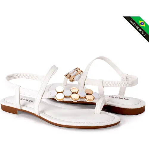  Sandalia Flat Mujer J0420-J04