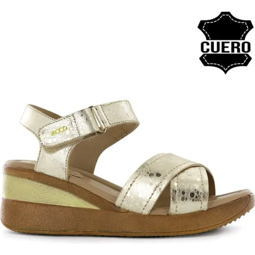 Sandalia Ecco Confort Mujer Winona14 color dorado | Platanitos