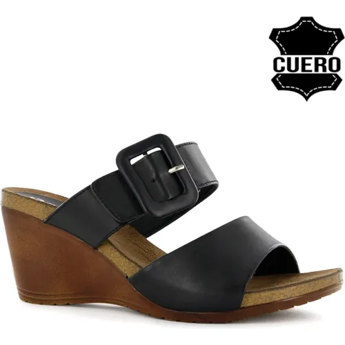 Sandalia Ecco Confort Mujer Sofi41 color negro | Platanitos