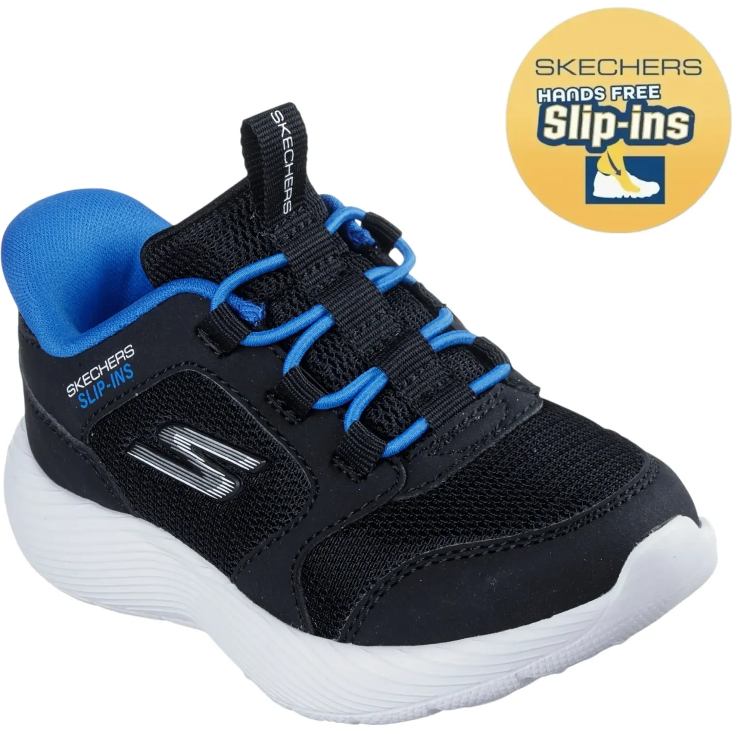 Zapatillas Skechers Urbanas Bebito Dyna-Lite color negro | Platanitos