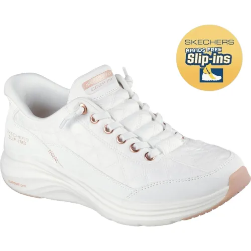 Zapatillas Skechers Urbanas Mujer Contour Foam color blanco | Platanitos