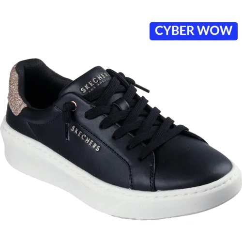 Zapatillas Skechers Urbanas Mujer Court Break color negro | Platanitos