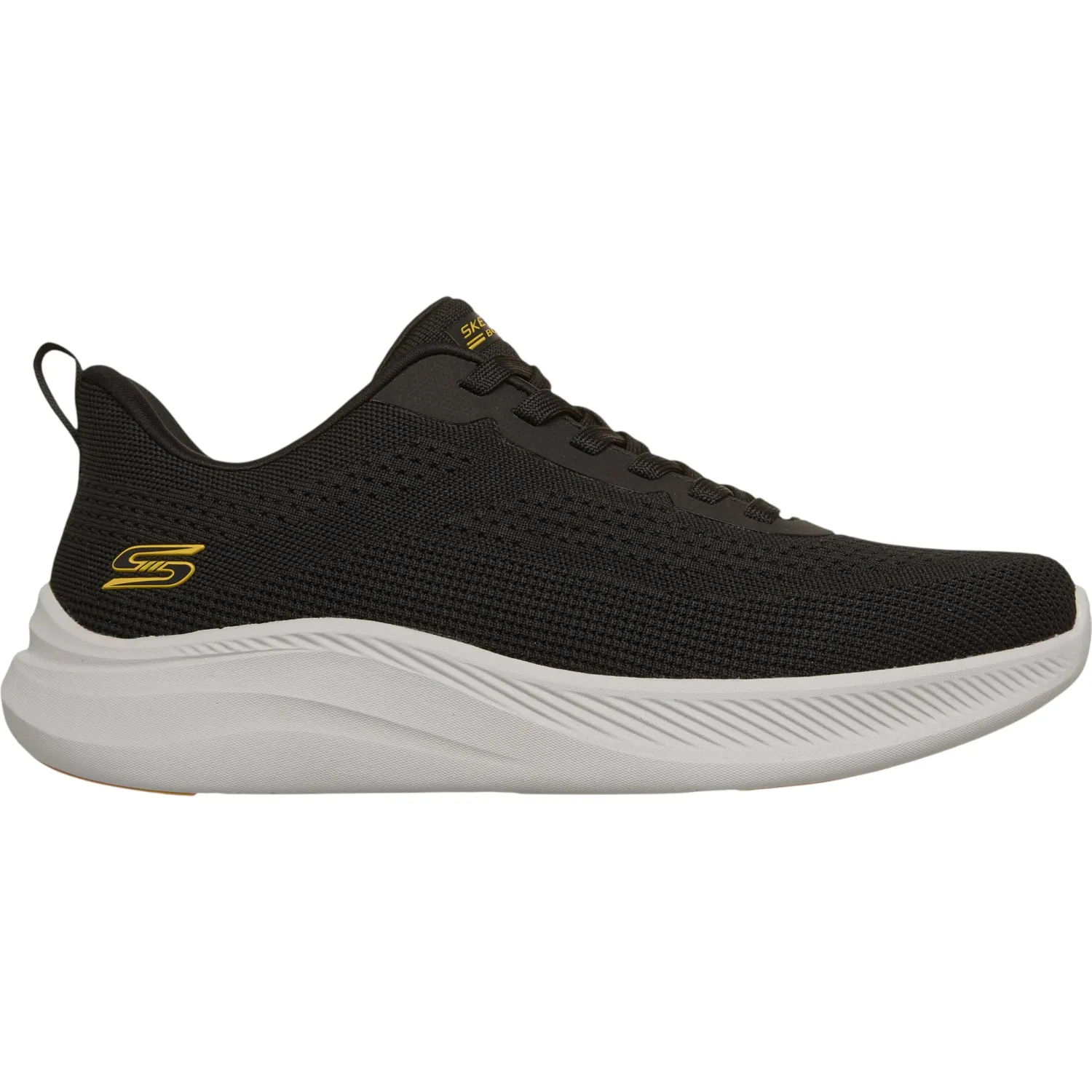 Zapatillas Skechers Urbanas Hombre Bobs Moda Flex color negro | Platanitos