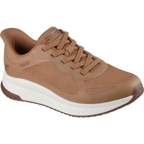 Zapatillas Skechers Urbanas Hombre Bobs Squad 4 color marron | Platanitos